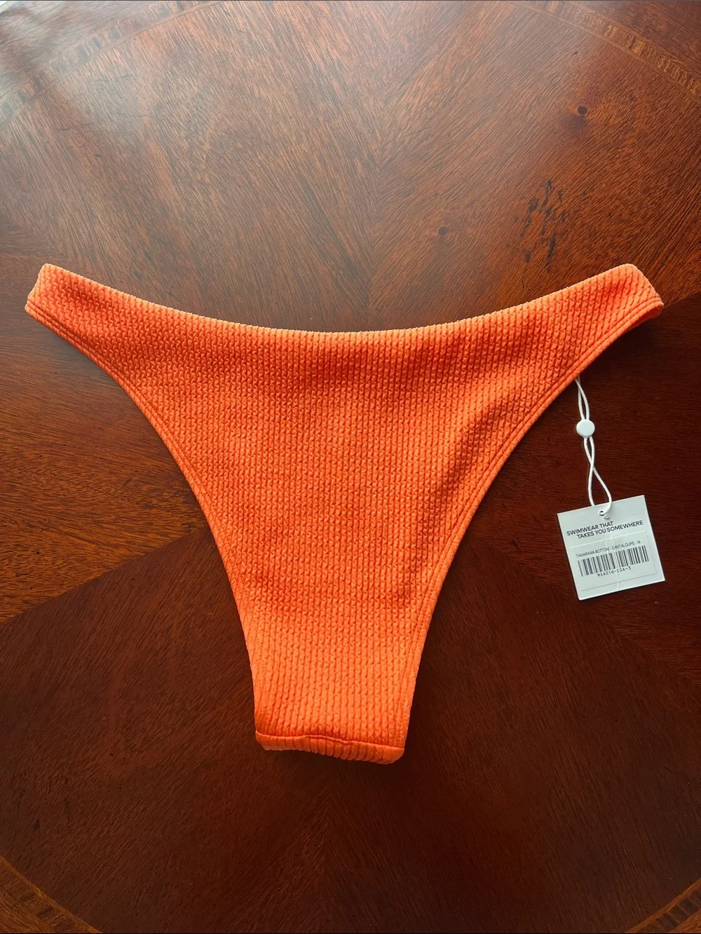 NWT Monday Swimwear Tamarama Bottom - Cantaloupe, Size Medium